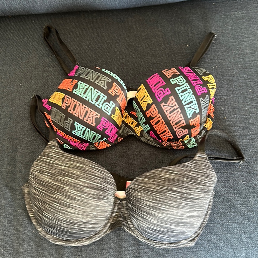 Two Victoria’s Secret PINK collection bras - Size 32D